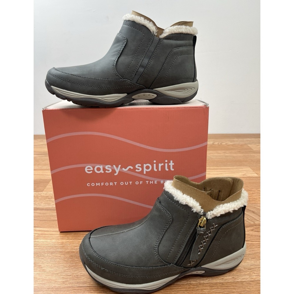 Easy Spirit Epic 3 Cold Weather Booties in Gray, Women's Size 8 WIDE NEW